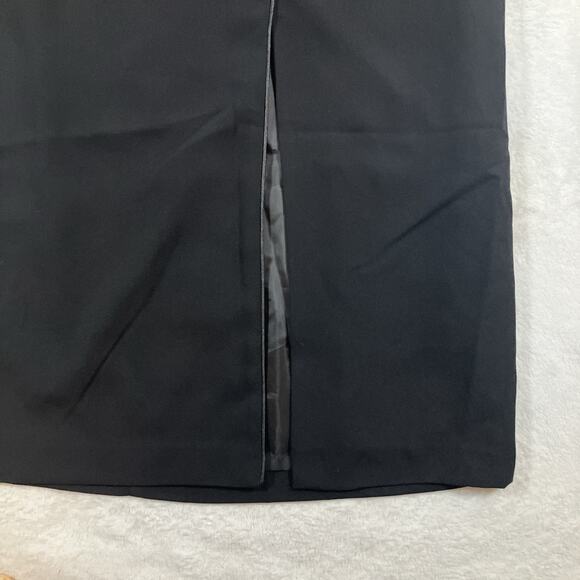 Vintage Virgo Black Maxi Dress Womens Plus Size 24 Buttons Shoulder Pads 90s NWT - Picture 5 of 13